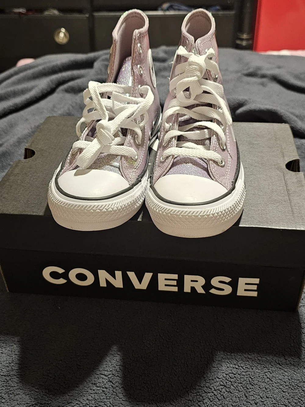 Converse Chuck Taylor All Star High Top Sneakers - Sparkle Pink